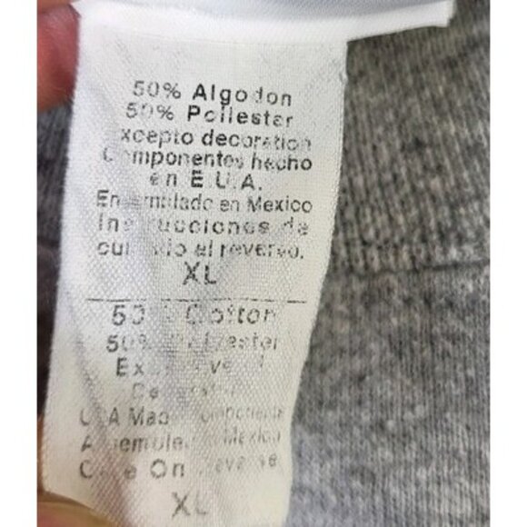 M&C Sport Sweatshirt Men's XL American Grandpa One Hundred % Gray Crew Patriotic - Picture 5 of 11